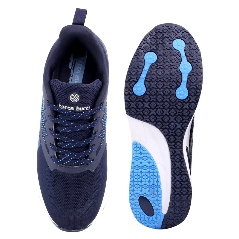 Bacca Bucci Blue Essential Everyday Walking and Running Shoes for Men | Best Price UAE